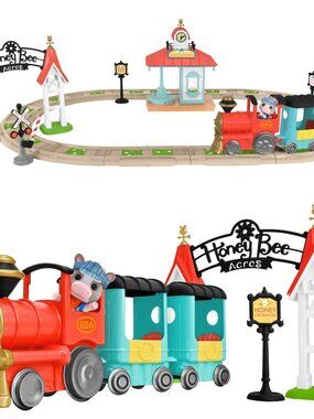 NEW Honey Bee Acres Thistlestop Electric Train Station